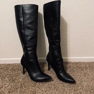 Nine West Elegant Black Knee-High Women's Boots